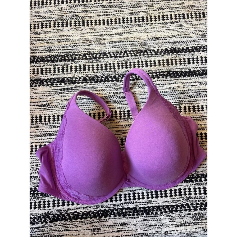 Cacique 44DDD boost plunge purple bra